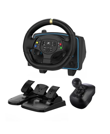 Игровой руль NBCP 1080° с педалями и шифтером, черный