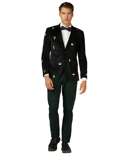 Мужской пиджак OppoSuits Deluxe Icons, чёрный