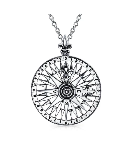 Кулон Bling Jewelry круглый медальон .925, серебристый