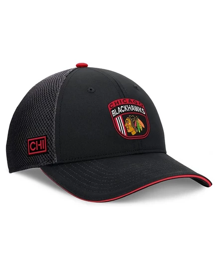 Мужская бейсболка-тракер Fanatics Blackhawks, черная