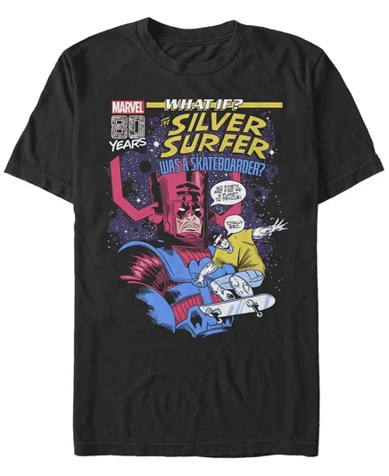 Мужская футболка Fifth Sun Silver Surfer Skate с коротким рукавом Crew black