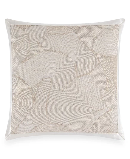 Подушка Donna Karan Home Cord Swirl, 51×51 см, слоновая кость