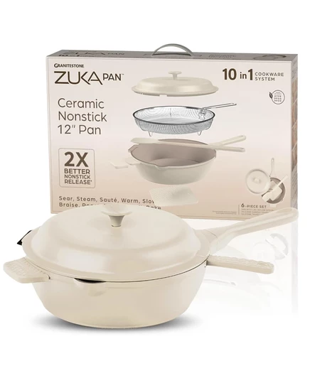 Сковорода Granitestone Zuka 10″ многофункц., 4 л, бежевый