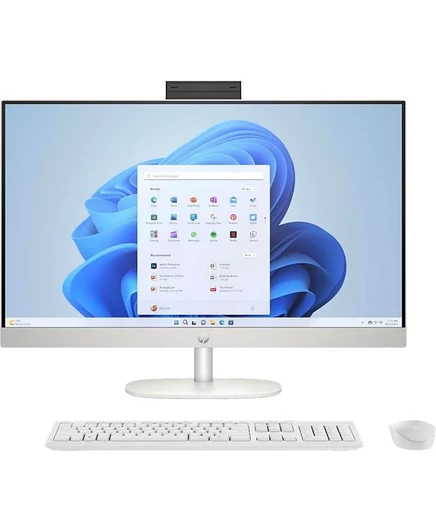 Универсальный настольный компьютер HP с сенсорным экраном диагональю 27 дюймов, Intel Core i5-1335U, 16 ГБ оперативной памяти, Intel UHD Graphics, 512 ГБ SSD-накопителя серебристого цвета