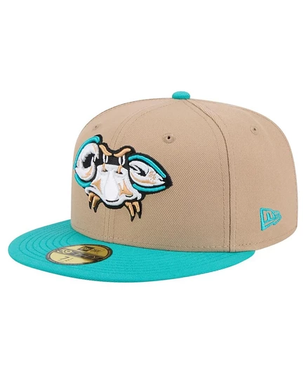 Мужская кепка New Era 59FIFTY Bowie Baysox, бежевая