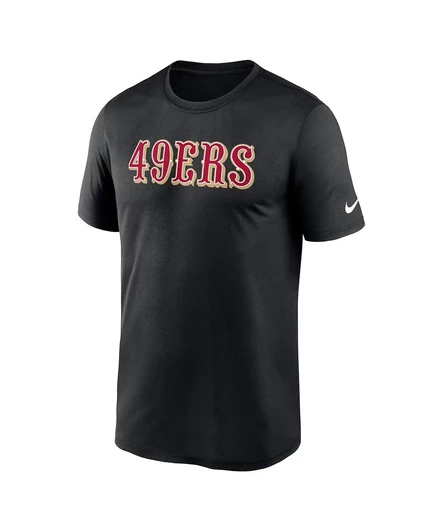 Мужская черная футболка Nike San Francisco 49ers Prime Time Legend с надписью Wordmark Performance black