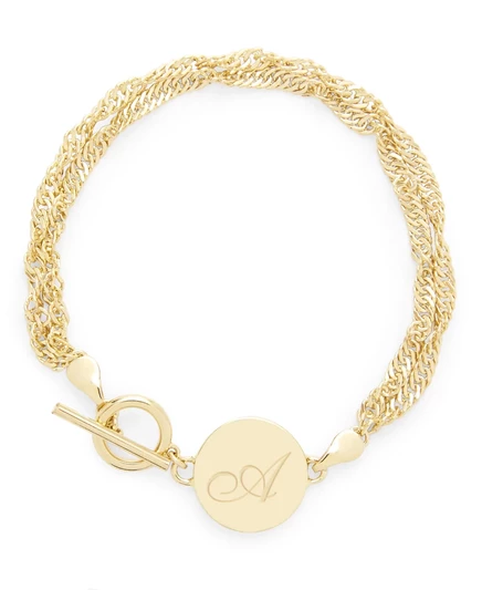 Браслет Brook & York Sophie с подвеской, золотистый