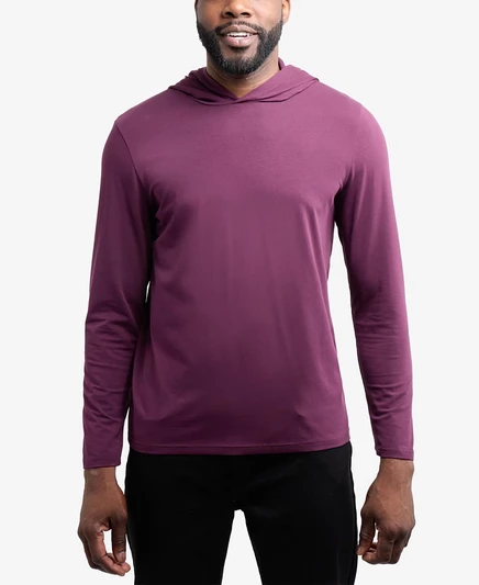 Мужская футболка X-Ray с капюшоном, фиолетовая
