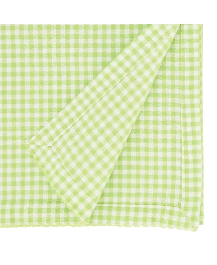 Дорожка для стола SARO LIFESTYLE в клетку, 41×183 см, зеленая