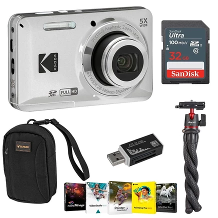 Цифровой фотоаппарат Kodak PIXPRO FZ55 16 МП, серебристый
