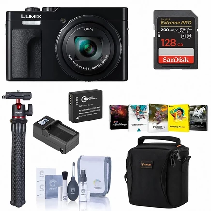 Компактный фотоаппарат Panasonic LUMIX ZS99, черный