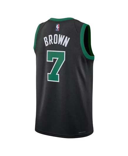 Мужская и женская майка Nike Jaylen Brown Boston Celtics Swingman black