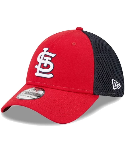 Мужская кепка New Era Red St. Louis Cardinals Team Neo 39 THIRTY Flex красного цвета