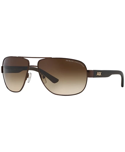 Мужские солнцезащитные очки Armani Exchange AX2012S, коричневые