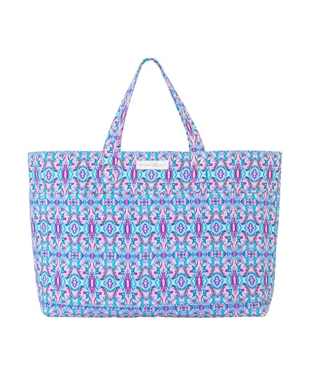 Сумка-тоут EVELYN & KATE Patterned Quilted, фиолетовая