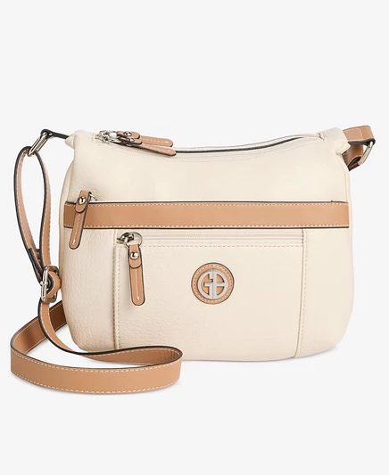 Модель Giani Bernini Pebble Hobo с цветными блоками, эксклюзивно представленная в Macy's white