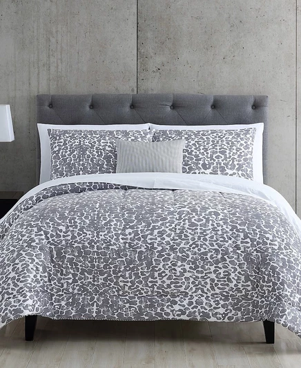 Постельный комплект Macy's Maxson 12 пр., двусторонний, серый