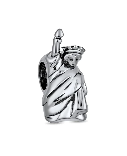 Шарм Bling Jewelry Statue of Liberty 925, серебристый