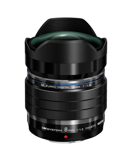 Объектив OM-SYSTEM M.Zuiko 8 мм f/1.8 Fisheye Pro для Micro Four Thirds