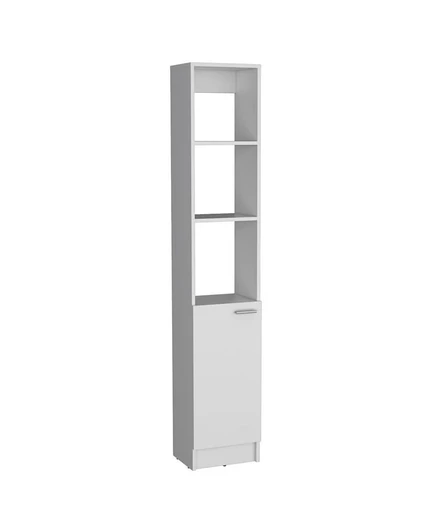 Шкаф для ванной TUHOME Parks Linen, белый, 180×33×26 см
