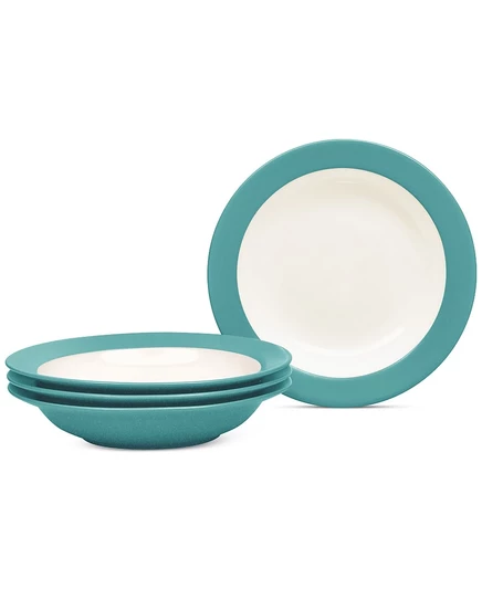 Миски Noritake Colorwave для супа, 4 шт., бирюзовые