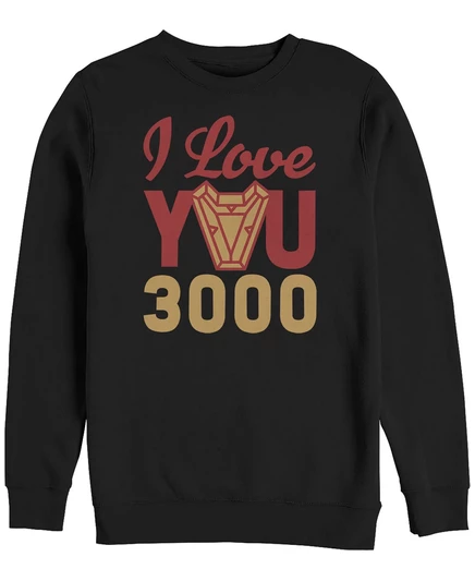 Мужская игра Marvel Avengers Endgame I Love You 300 Arc Reactor, флис с воротником-стойкой black