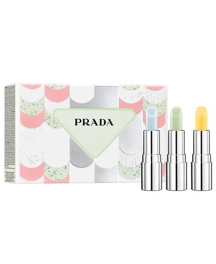 Prada Beauty, 3 шт. Набор мини-бальзама для губ Трио, белый