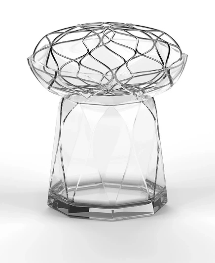 Ваза Orrefors Bloom, прозрачная