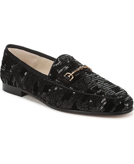 Женские лоферы Sam Edelman Loraine с пайетками, черные