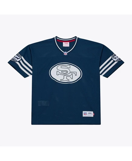Мужская и женская майка Mitchell & Ness x Levi's Jerry Rice темно-синего цвета San Francisco 49ers Legacy Jersey синего цвета