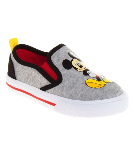 Кроссовки без шнуровки с принтом Микки Мауса от Disney gray, red
