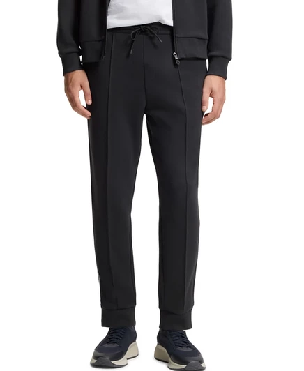 Мужские спортивные брюки из хлопчатобумажной смеси BOSS by Hugo Boss синего цвета
