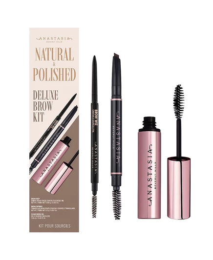 Натуральный и отполированный роскошный набор для бровей Anastasia Beverly Hills коричневого цвета