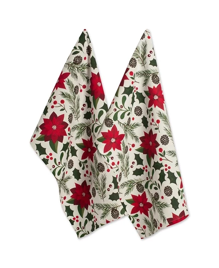 Набор полотенец Design Imports Christmas, кремовый