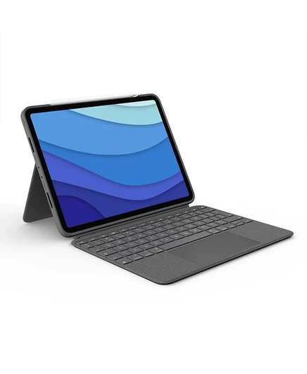 Чехол-клавиатура Logitech Combo Touch для iPad Pro 11" (1-4-го поколения), Съемная клавиатура с подсветкой, трекпад, Oxford Gray серый