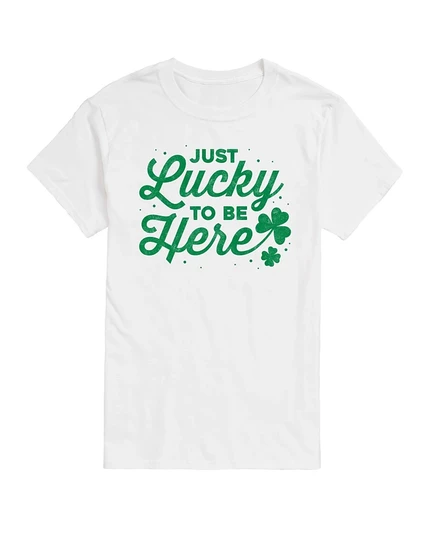 Мужская футболка с коротким рукавом AIRWAVES от St Patrick's Just Lucky To Be Here white