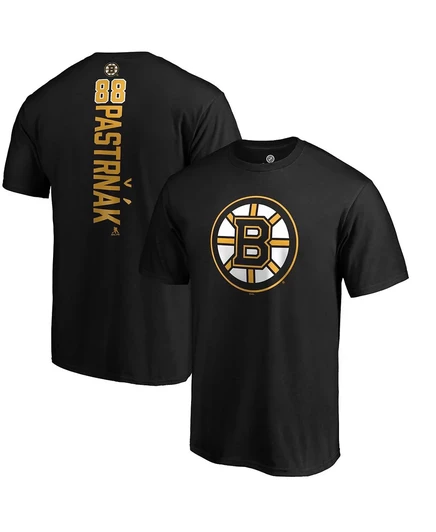 Мужская футболка Fanatics David Pastrnak, черная футболка плеймейкера 