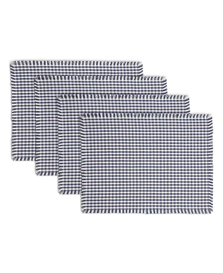 Набор салфеток Town & Country Gingham, 4 шт., синий