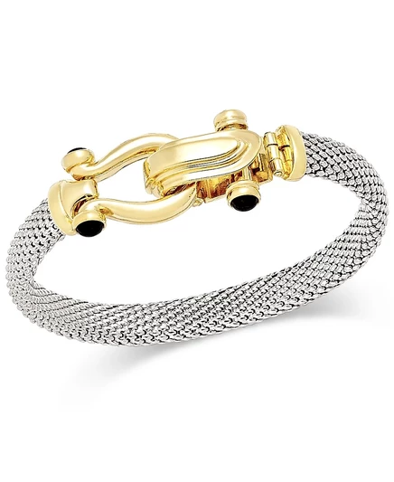 Женский браслет Italian Gold Horseshoe, двухцветный