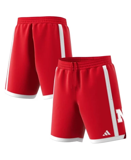 Мужские шорты Adidas Swingman Nebraska Huskers, красные
