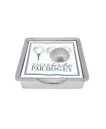 Набор для салфеток Mariposa Golf Ball, серебристый