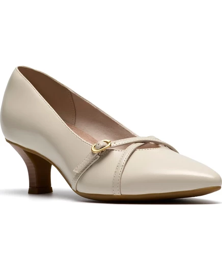 Женские туфли Clarks Kepley Star на низком каблуке, белые