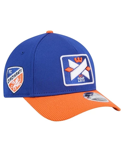 Мужская кепка New Era 9FORTY FC Cincinnati 2025 регулируемая, синяя