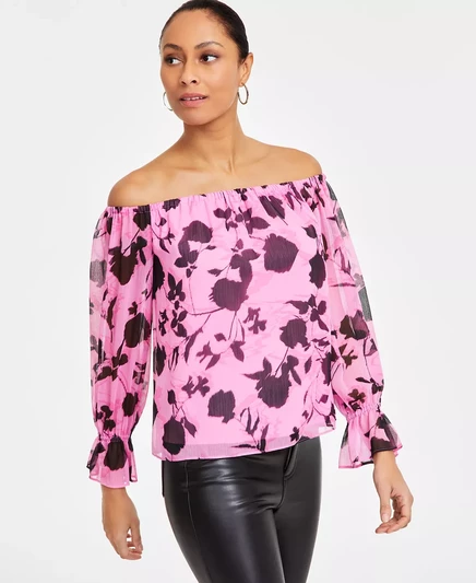  Женский топ с открытыми плечами, эксклюзивно в Macy's tara rose