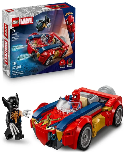 Набор LEGO 76336 — Человек‑паук vs Веном‑Росомаха, белый