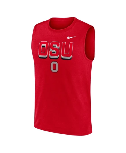 Мужская алая майка Nike Buckeyes Prime Time Tricode Legend Performance от Nike от штата Огайо. scarlet