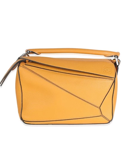 Женская сумка Pre-Owned Loewe Puzzle Small, желтая