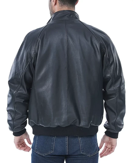 Мужская кожаная куртка‑бомбер Landing Leathers WWII, черная
