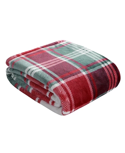 Плюшевый плед Lucky Brand в клетку, красный, 50 x 70 дюймов