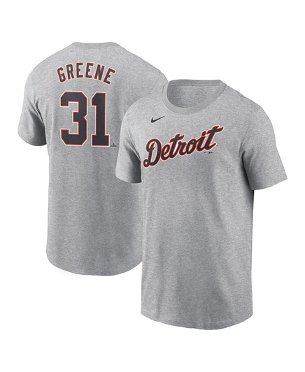 Мужская футболка Nike Riley Greene Fuse Detroit Tigers, серая